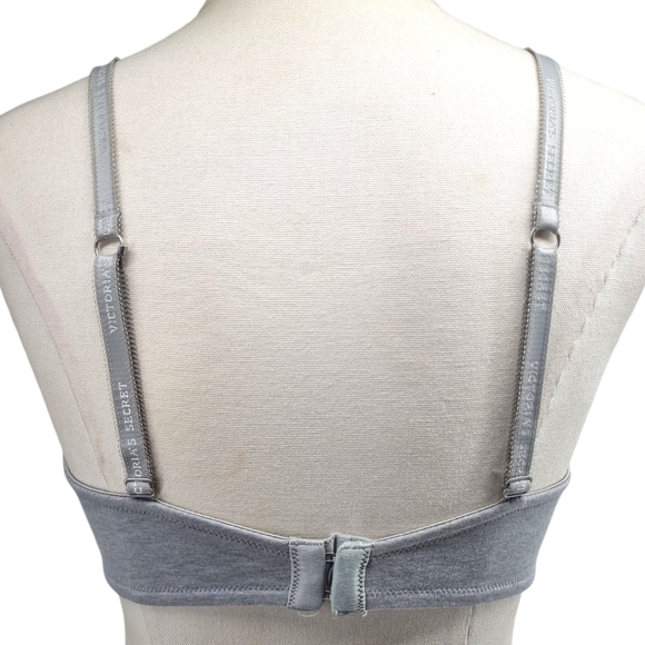 Victoria Secret Womens Gray Push Up Bra Size 34D - Picture 4 of 13